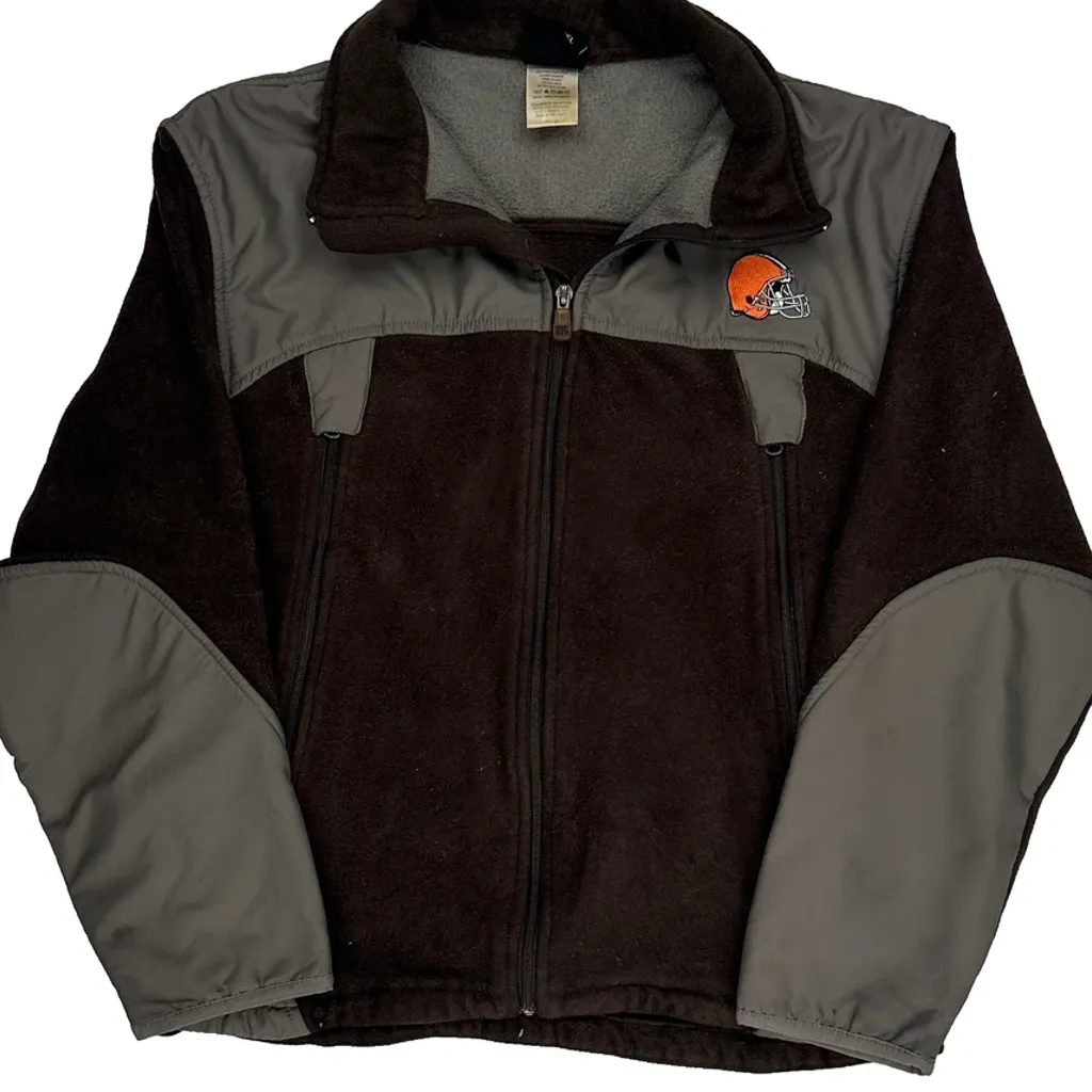 Cleveland Browns Nfl Football Fleece - Medium Brown Polyester - Image 4