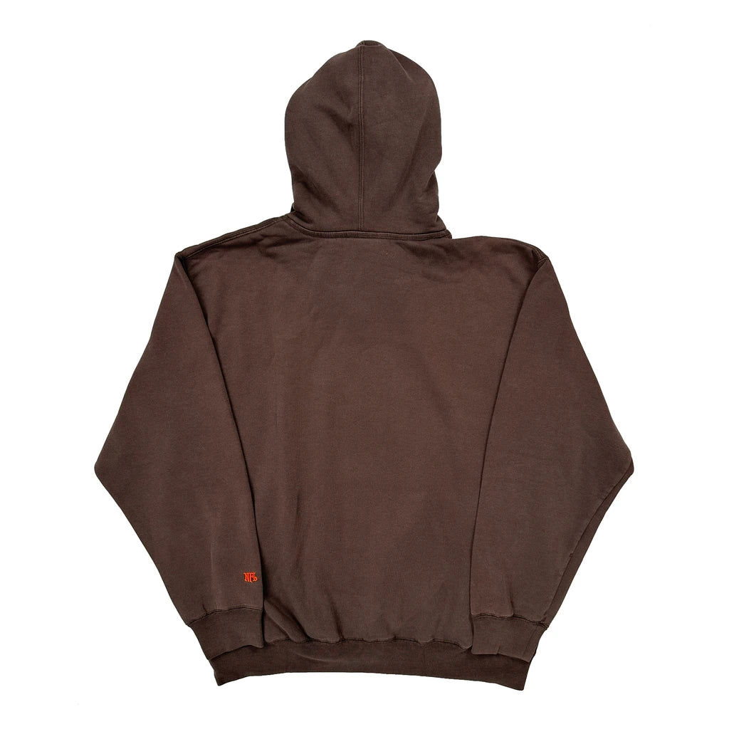 Cleveland Browns Nfl Football Hoodie - Medium Brown Cotton Blend - Image 2