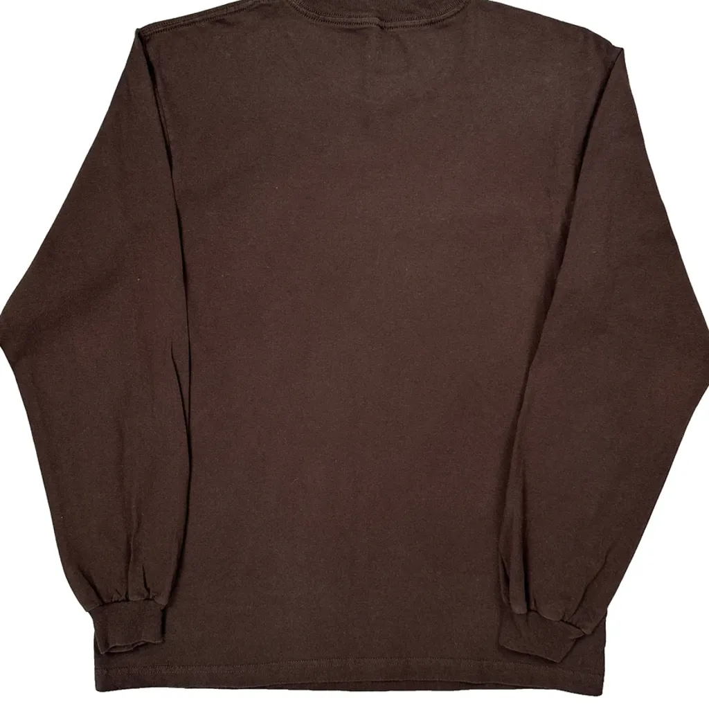 Cleveland Browns Nfl Football Long Sleeve T-Shirt - Large Brown Cotton - Image 6