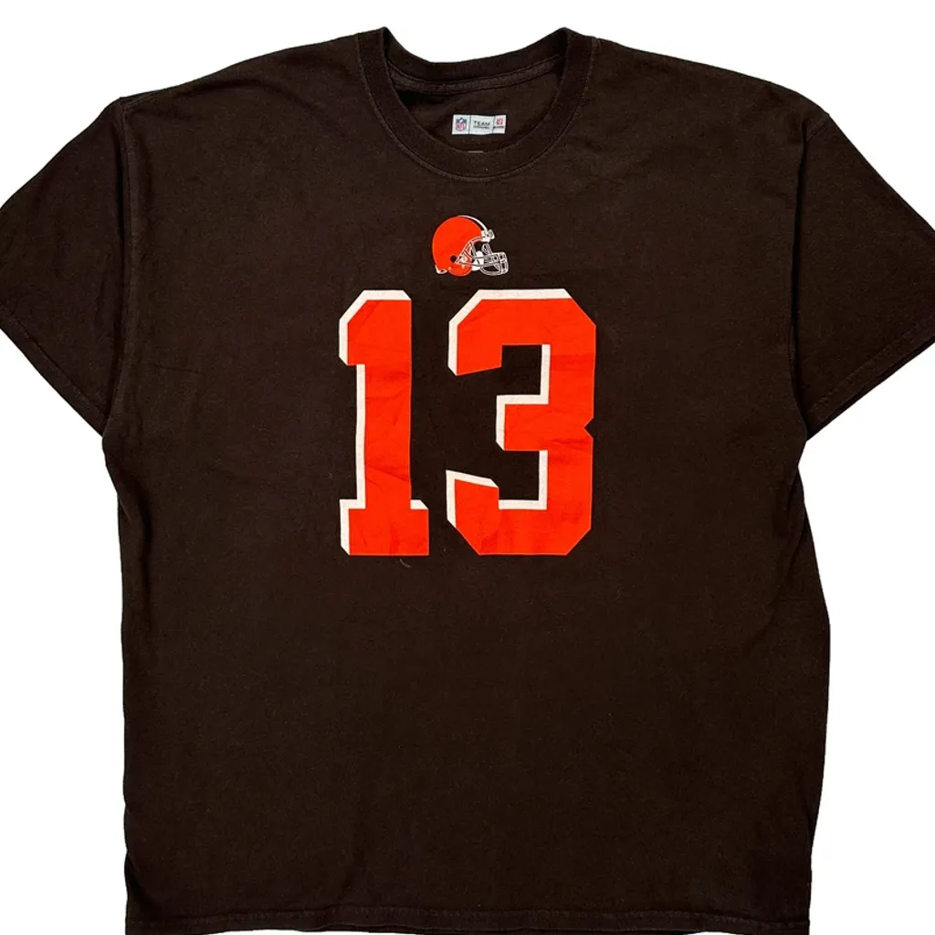 Cleveland Browns Nfl T-Shirt - XL Brown Cotton - Image 5
