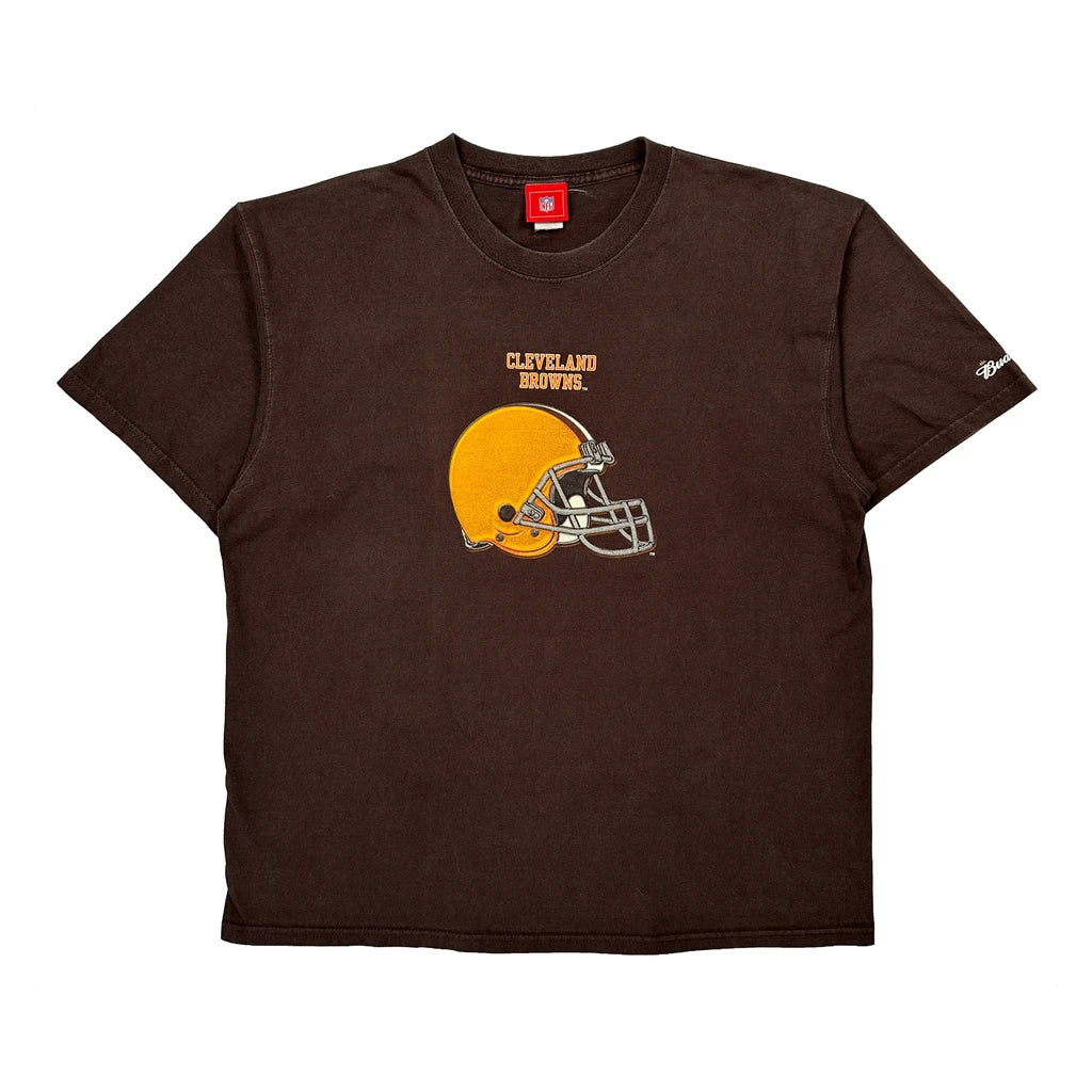 Cleveland Browns Nfl T-Shirt - XL Brown Cotton