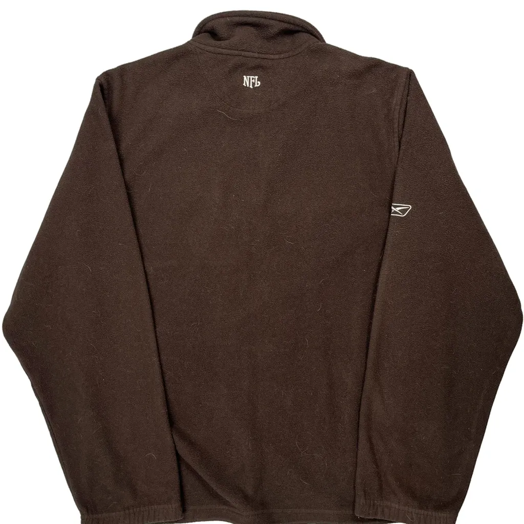 Cleveland Browns Reebok Football Fleece Jacket - Medium Brown Polyester - Image 7