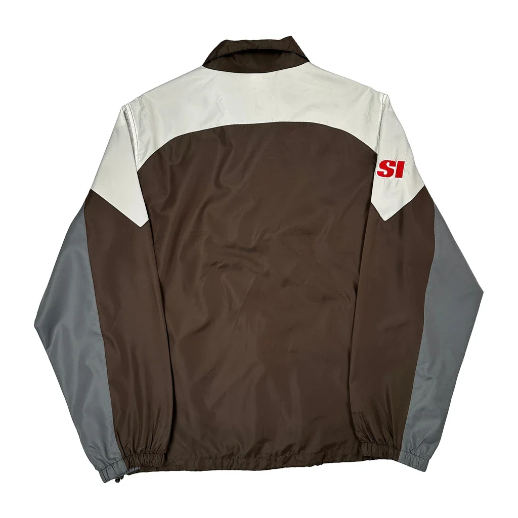 Cleveland Browns Reebok Nfl Windbreaker - Large Brown Polyester - Image 2
