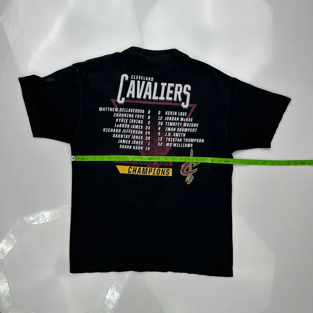 Cleveland Cavaliers Nba T-Shirt - Large Black Cotton - Image 3