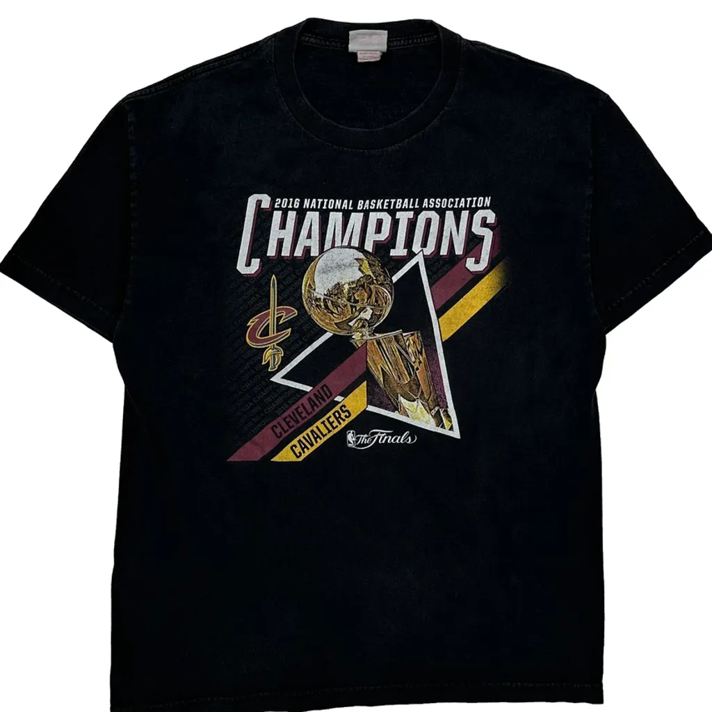 Cleveland Cavaliers Nba T-Shirt - Large Black Cotton - Image 5