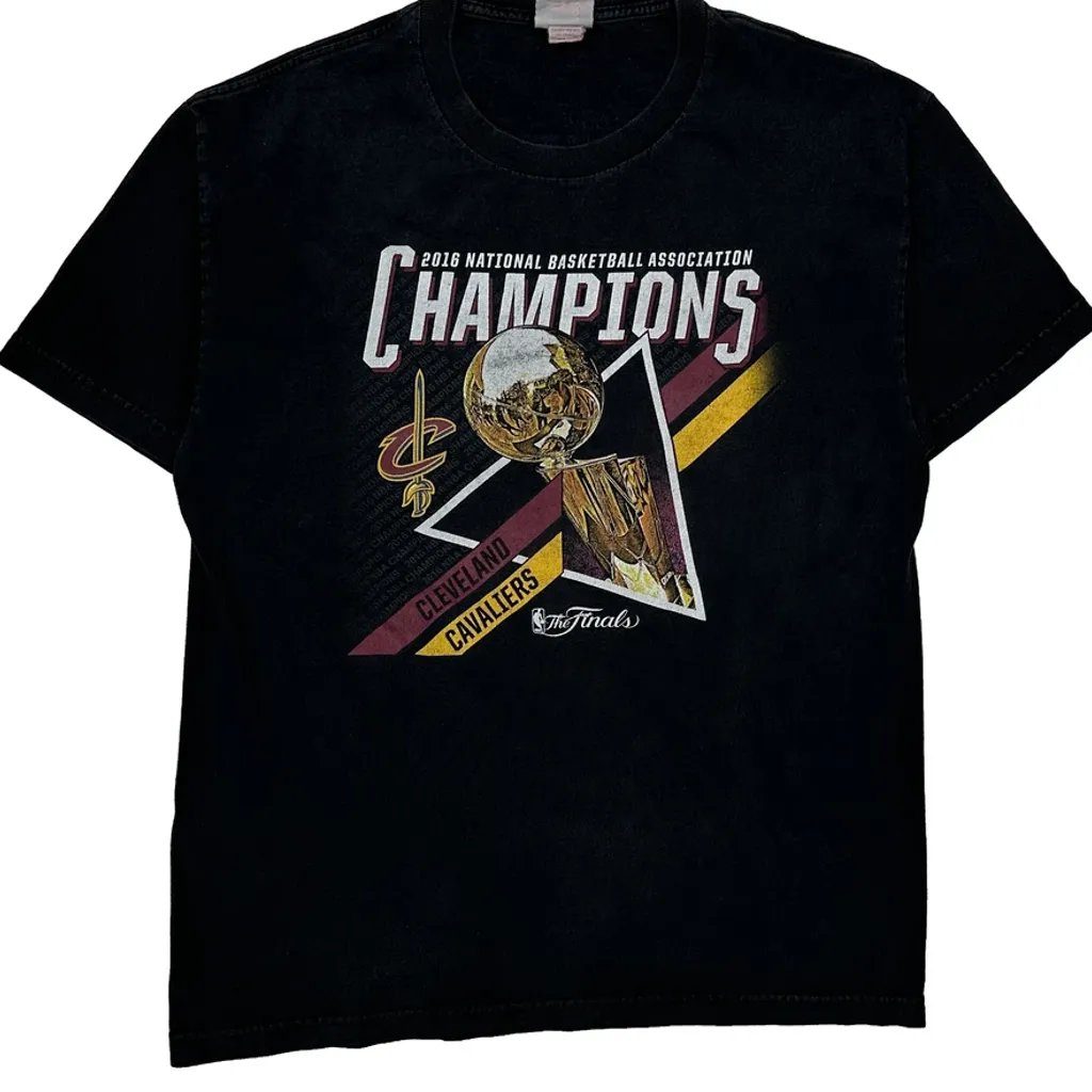 Cleveland Cavaliers Nba T-Shirt - Large Black Cotton - Image 6