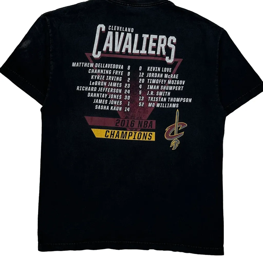 Cleveland Cavaliers Nba T-Shirt - Large Black Cotton - Image 7