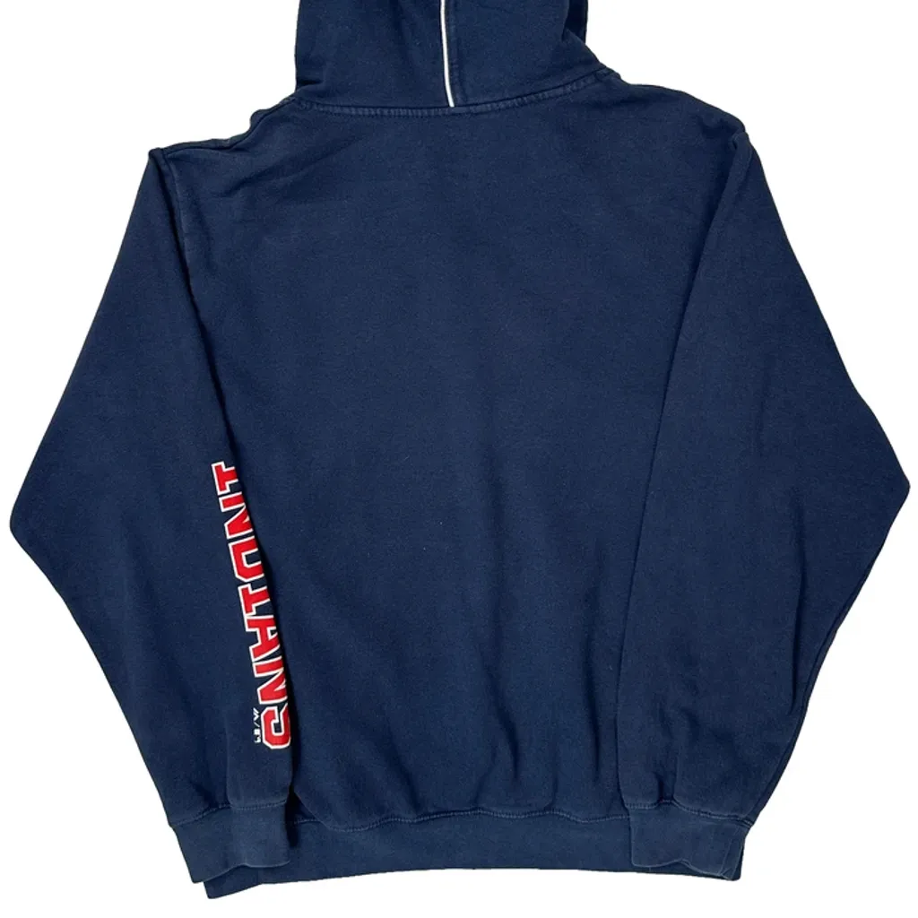 Cleveland Indians Majestic Mlb Hoodie - Medium Navy Cotton - Image 7