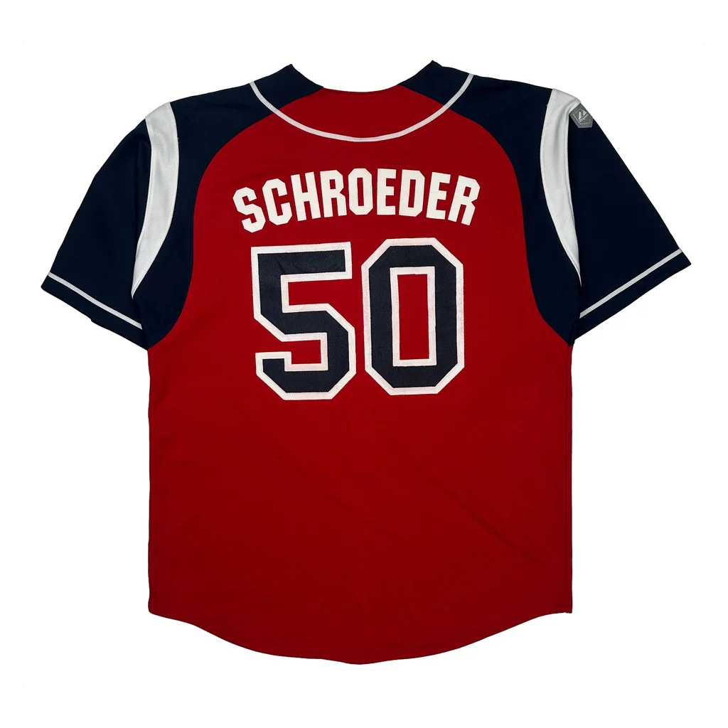 Cleveland Indians Majestic Mlb Jersey - Medium Red Polyester - Image 2