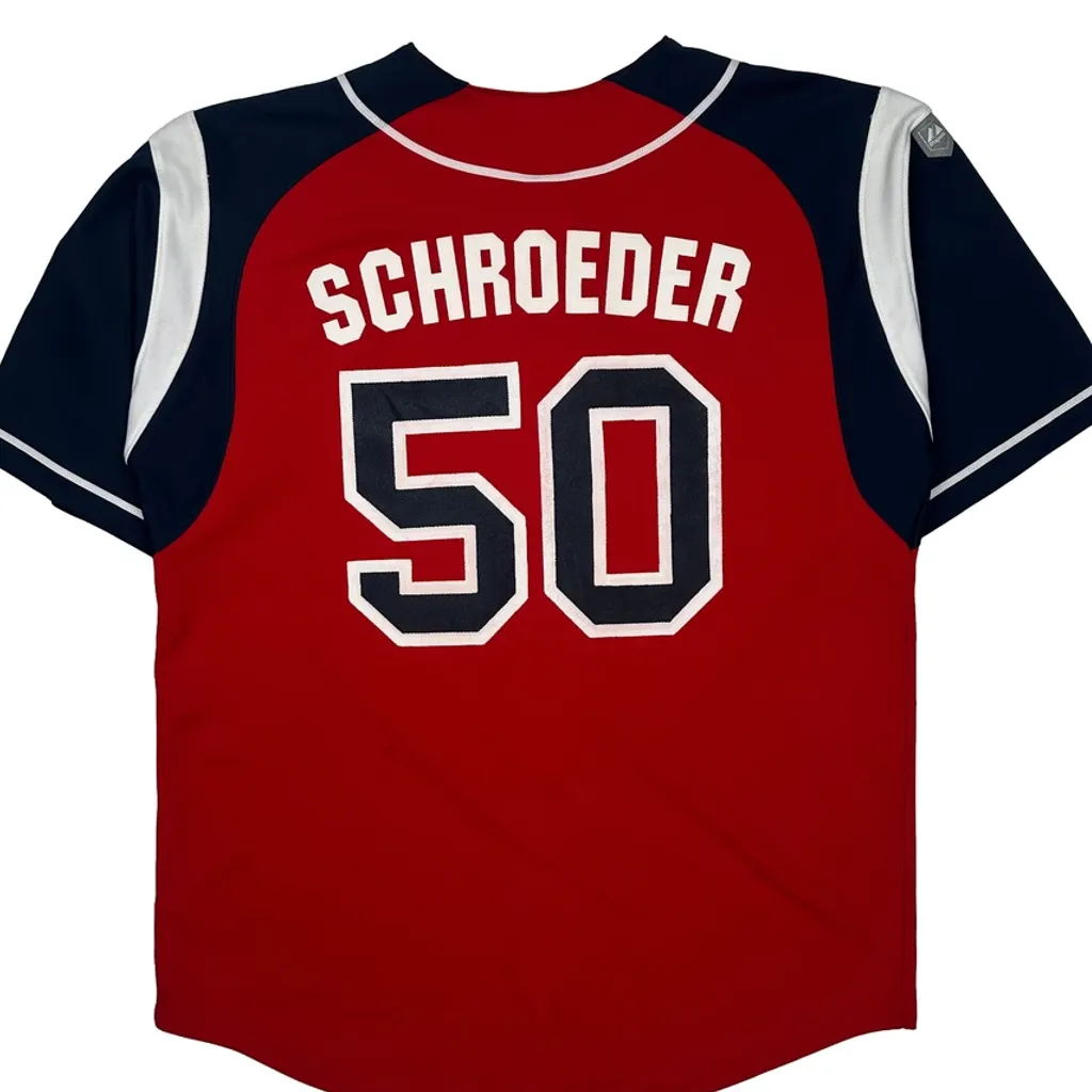 Cleveland Indians Majestic Mlb Jersey - Medium Red Polyester - Image 6