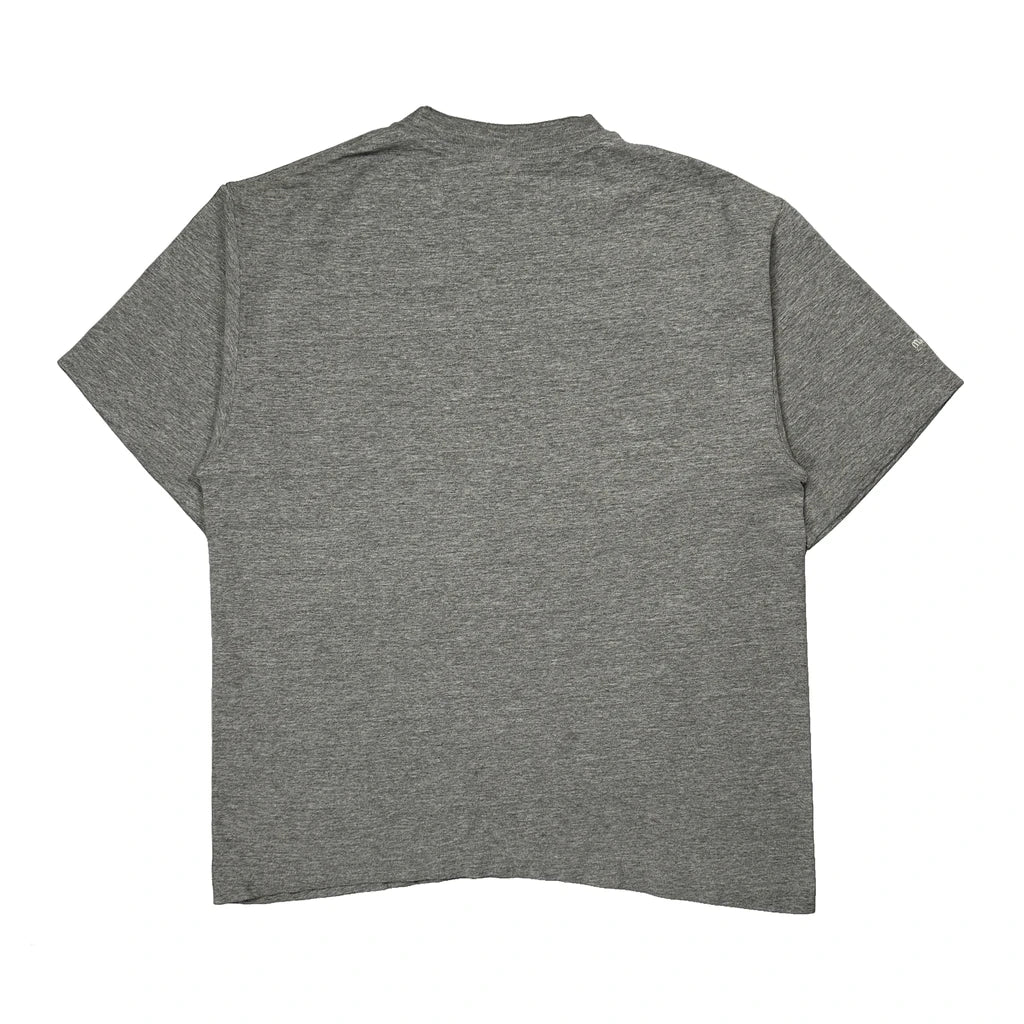 Cleveland Indians Majestic Mlb T-Shirt - Medium Grey Cotton Blend - Image 2