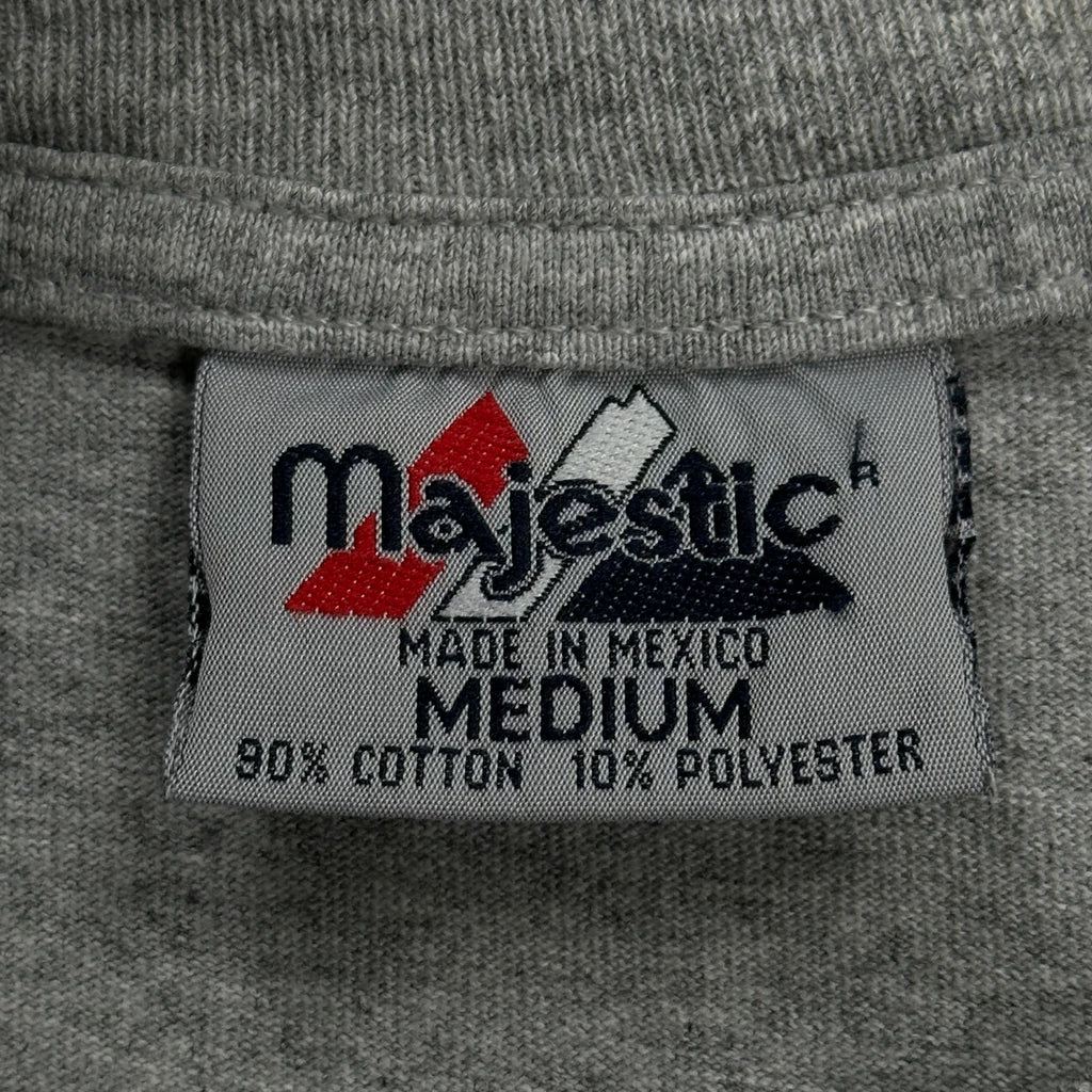 Cleveland Indians Majestic Mlb T-Shirt - Medium Grey Cotton Blend - Image 3