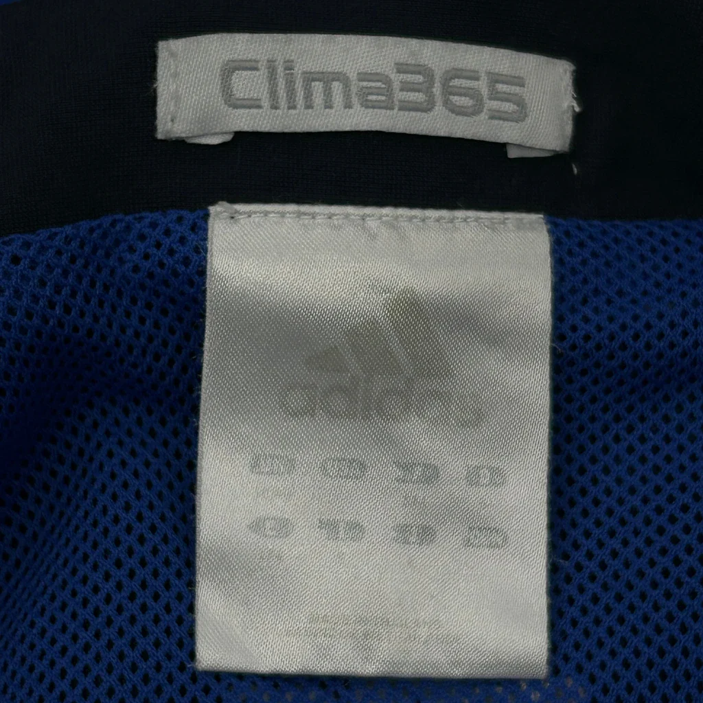 Clima365 Adidas Track Jacket - Medium Blue Polyester - Image 3