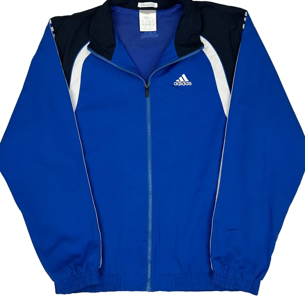Clima365 Adidas Track Jacket - Medium Blue Polyester - Image 4