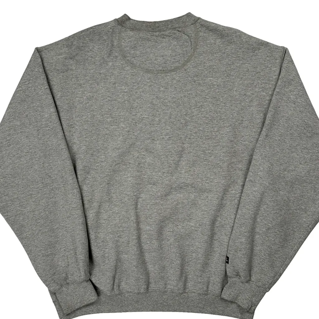 Clinton Jansport College Sweatshirt - Large Grey Cotton - Image 7