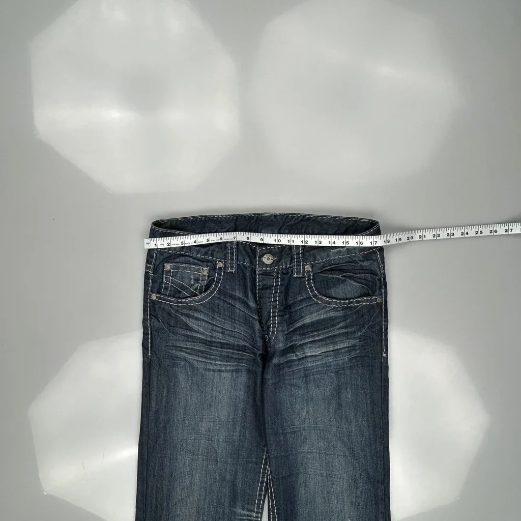 Clockhouse Contrast Stitch Jeans - 34W 34L Blue Cotton - Image 3