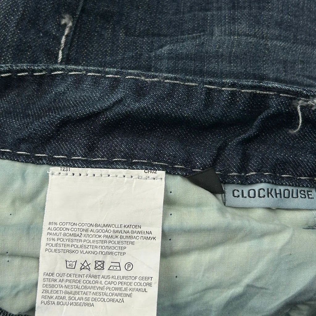 Clockhouse Contrast Stitch Jeans - 34W 34L Blue Cotton - Image 6