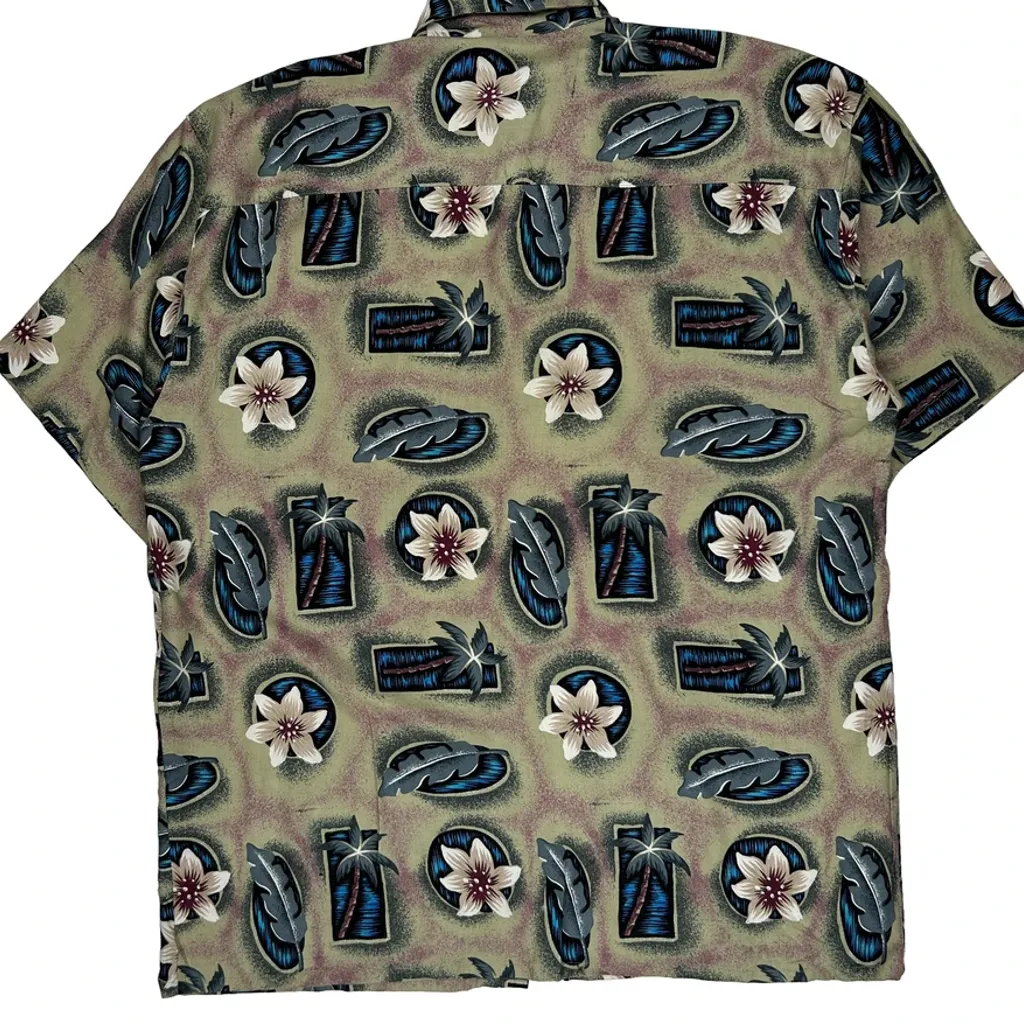Club Newport Floral Hawaiian Shirt - Large Multicoloured Viscose - Image 6