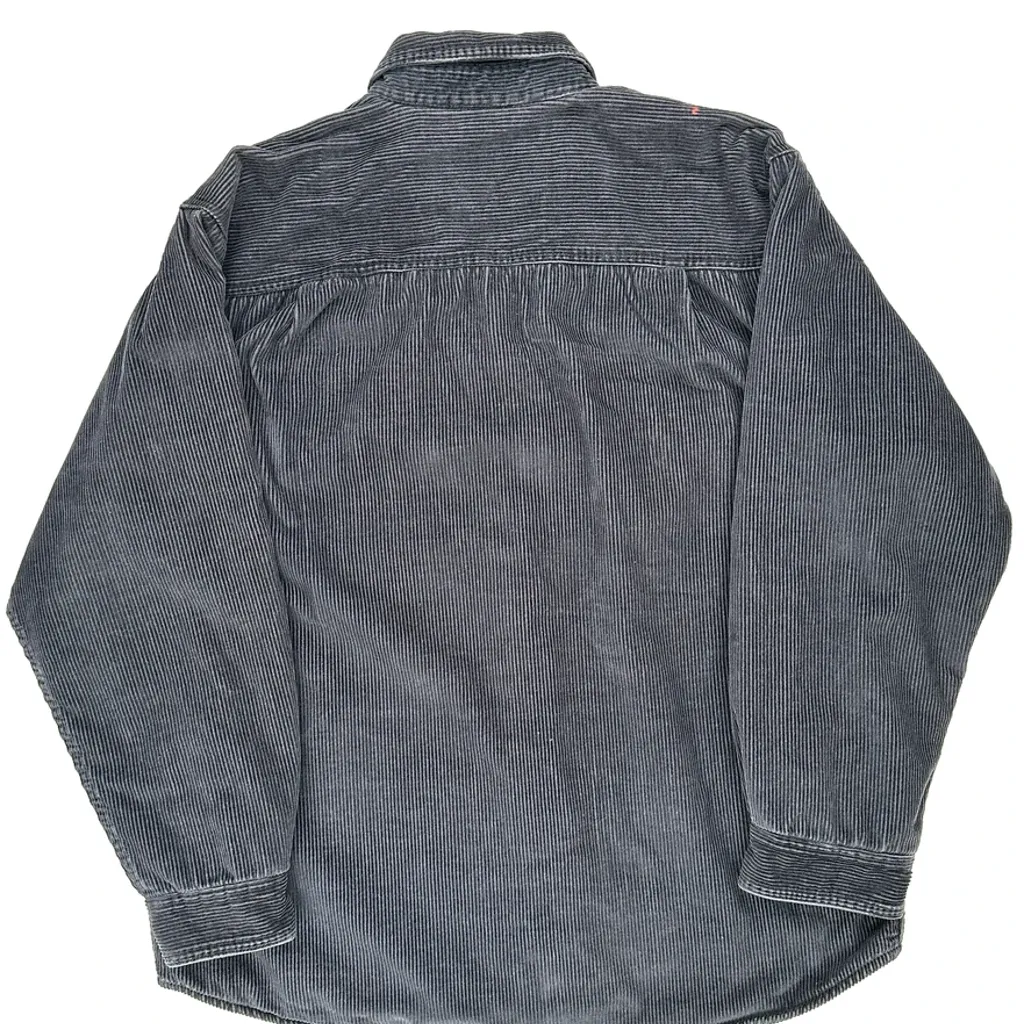 Club Room Corduroy Shirt - XL Grey Corduroy - Image 6