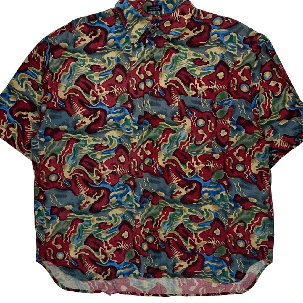 Cm Sport Short Sleeve Shirt - Medium Multicoloured Viscose - Image 4