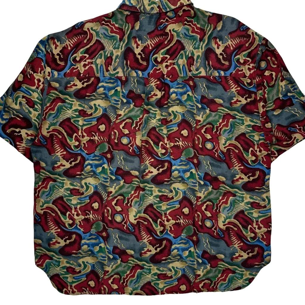 Cm Sport Short Sleeve Shirt - Medium Multicoloured Viscose - Image 7