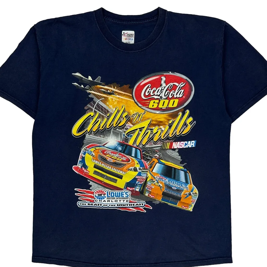 Coca-Cola 600 Chase Authentics Nascar T-Shirt - XL Blue Cotton - Image 5