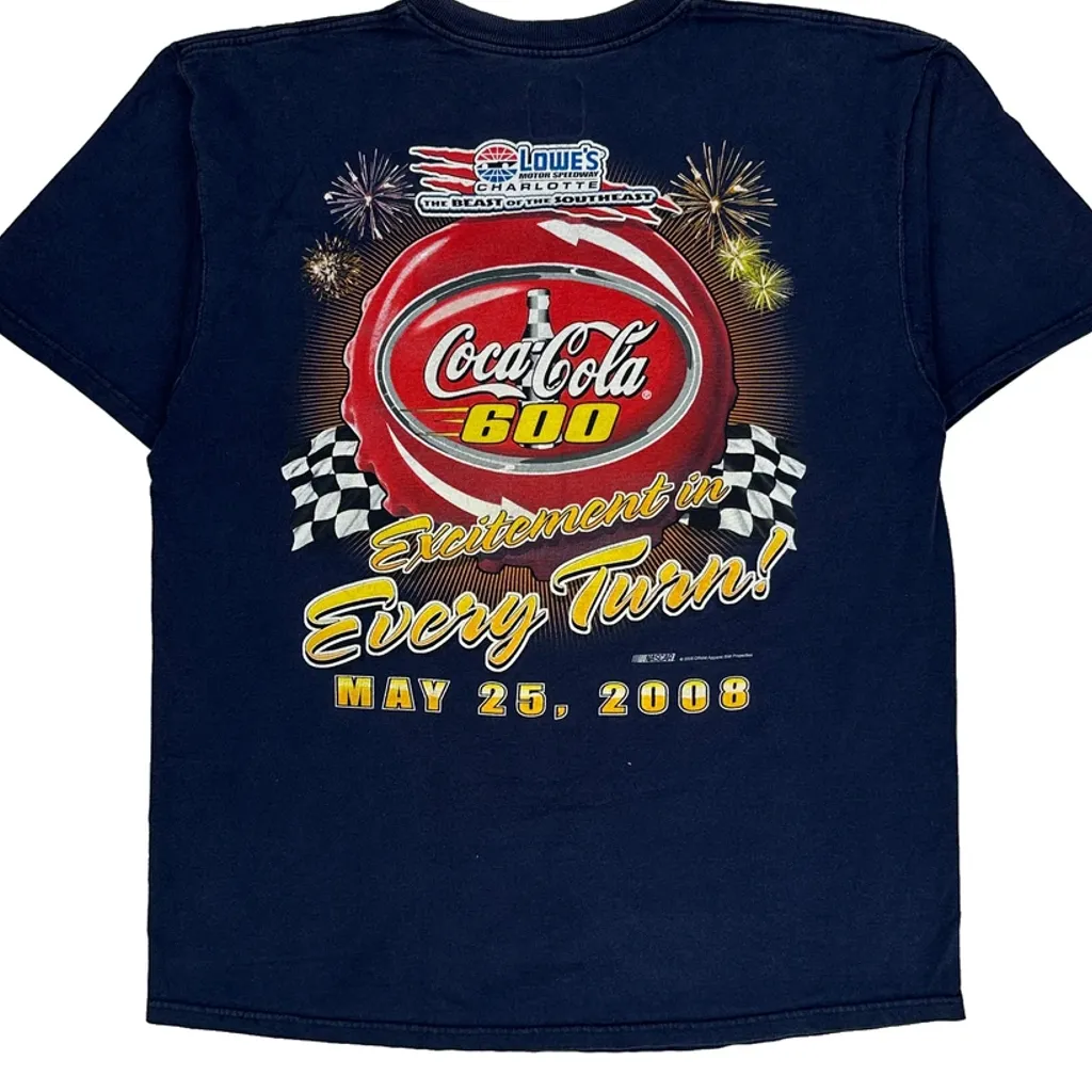 Coca-Cola 600 Chase Authentics Nascar T-Shirt - XL Blue Cotton - Image 7