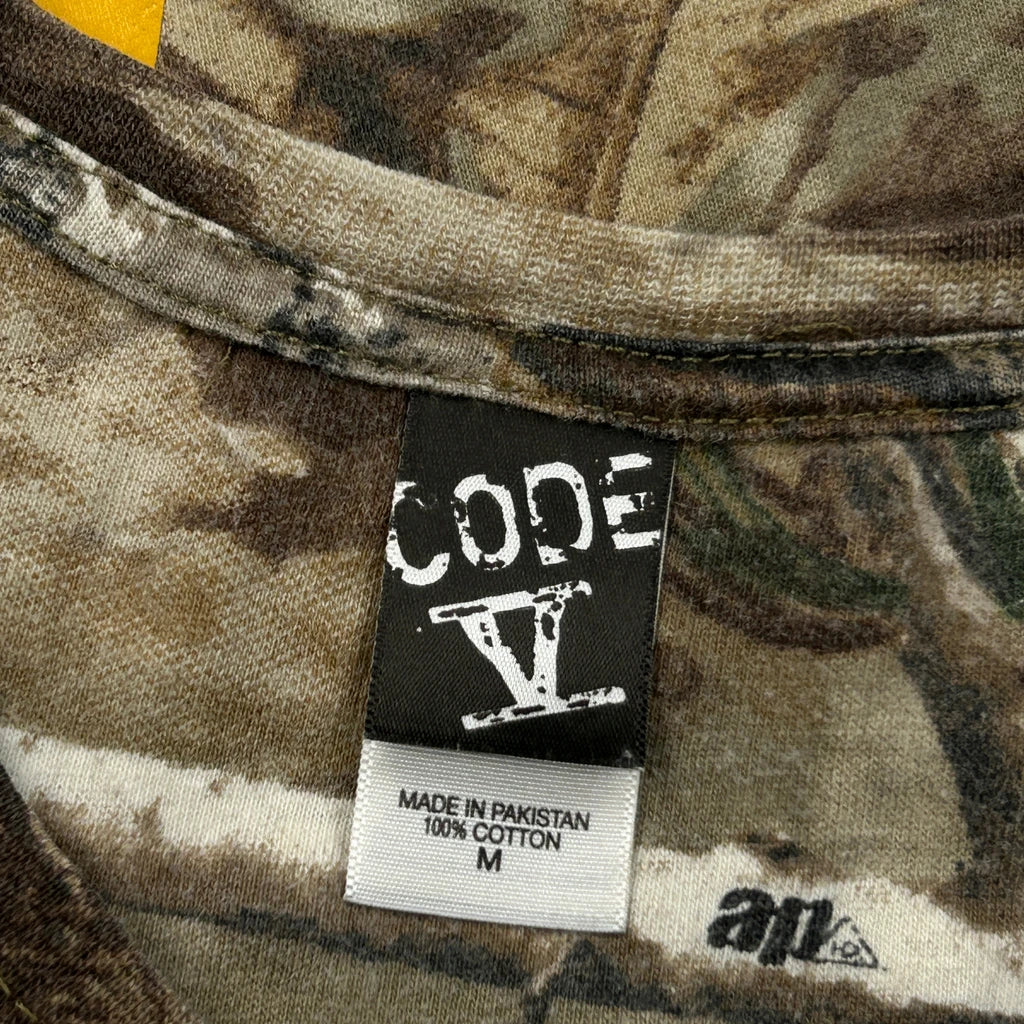 Code Five Camo T-Shirt - Medium Green Cotton - Image 3