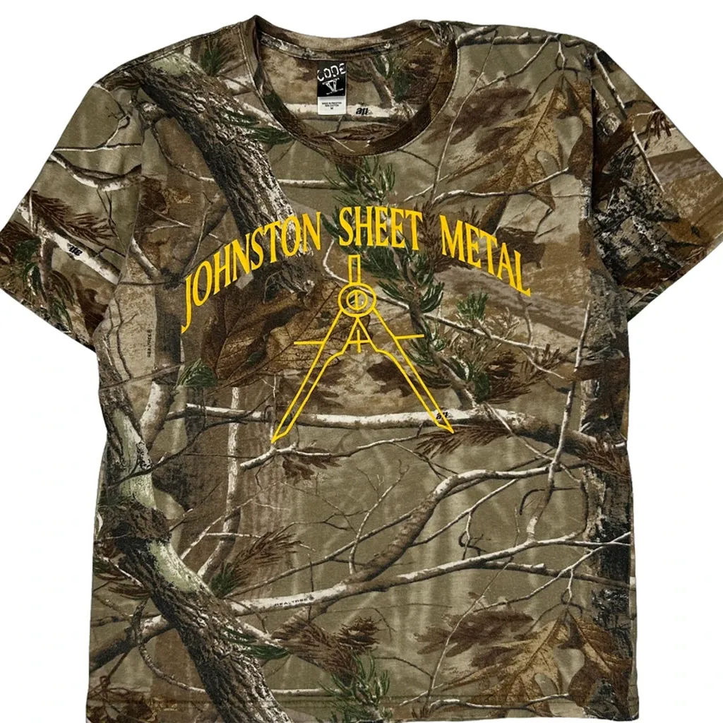 Code Five Camo T-Shirt - Medium Green Cotton - Image 5