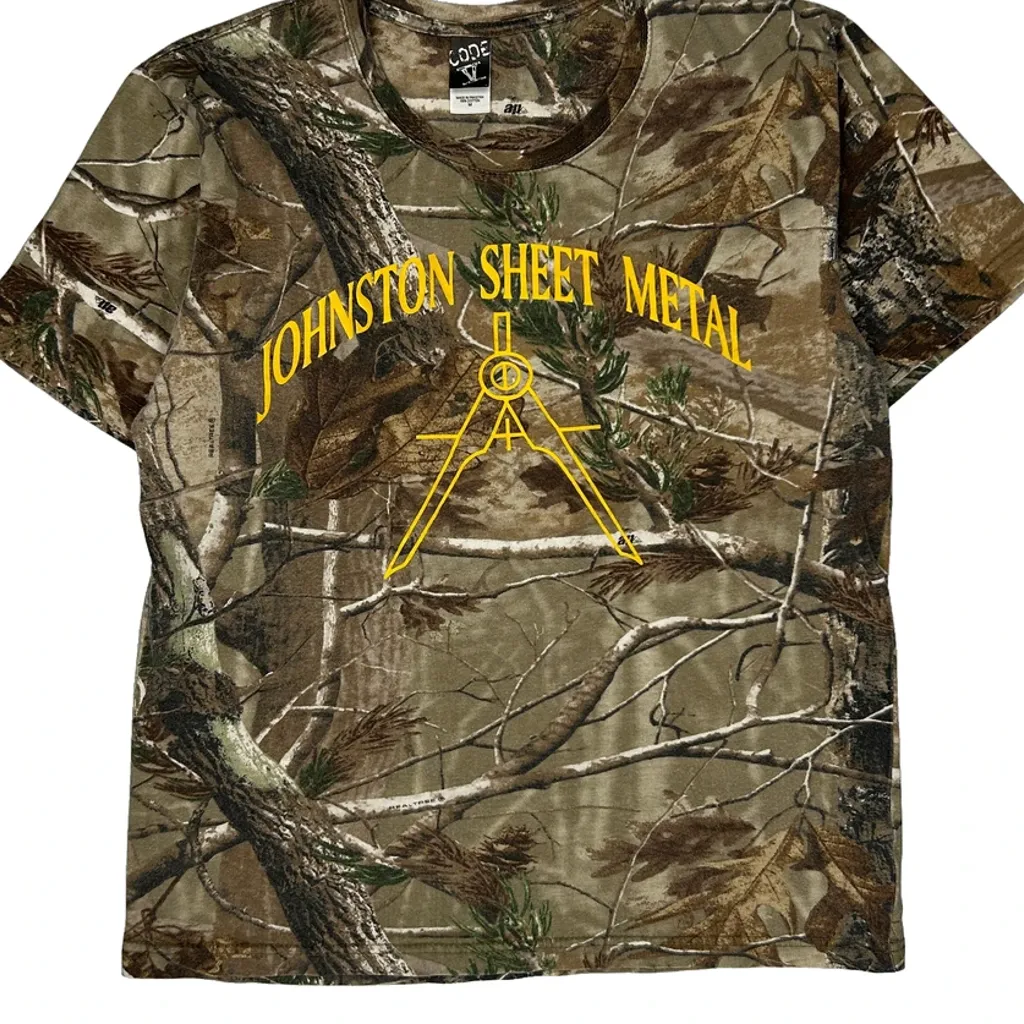 Code Five Camo T-Shirt - Medium Green Cotton - Image 6