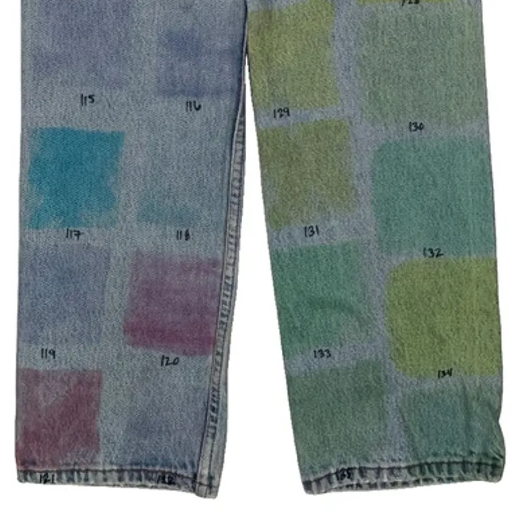Colina Strada 501 Levis Jeans - 26W US 2 Multicoloured Denim - Image 7