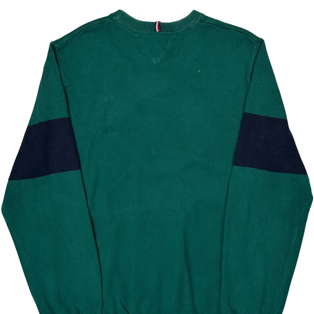 College Tommy Hilfiger Sweatshirt - 2XL Green Cotton - Image 6