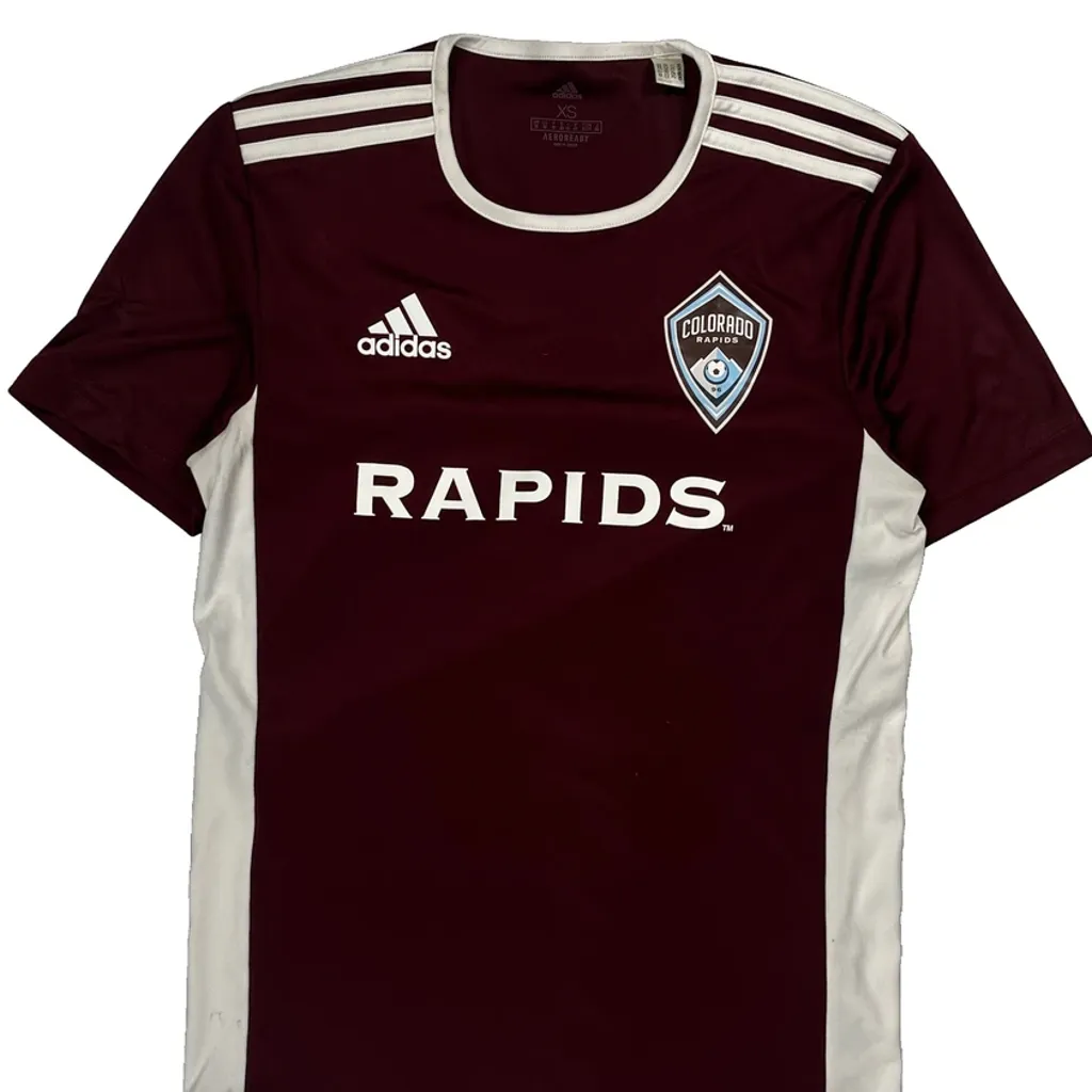 Colorado Rapids Adidas Football Shirt - XS Burgundy Polyester - Image 4