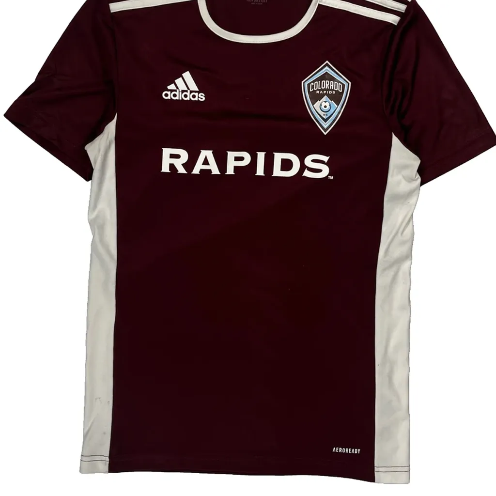 Colorado Rapids Adidas Football Shirt - XS Burgundy Polyester - Image 5