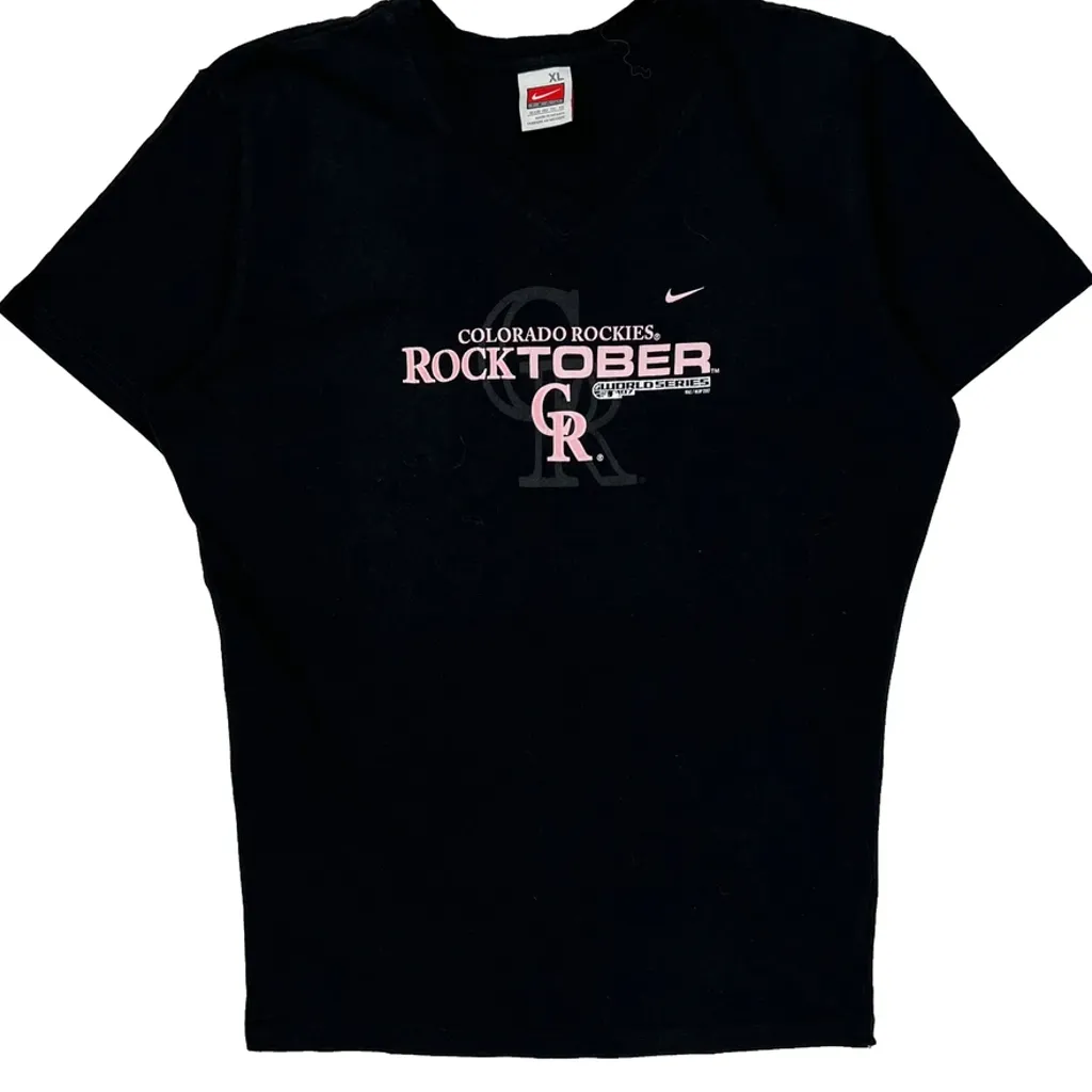 Colorado Rockies Nike Graphic T-Shirt - XL Black Cotton - Image 5