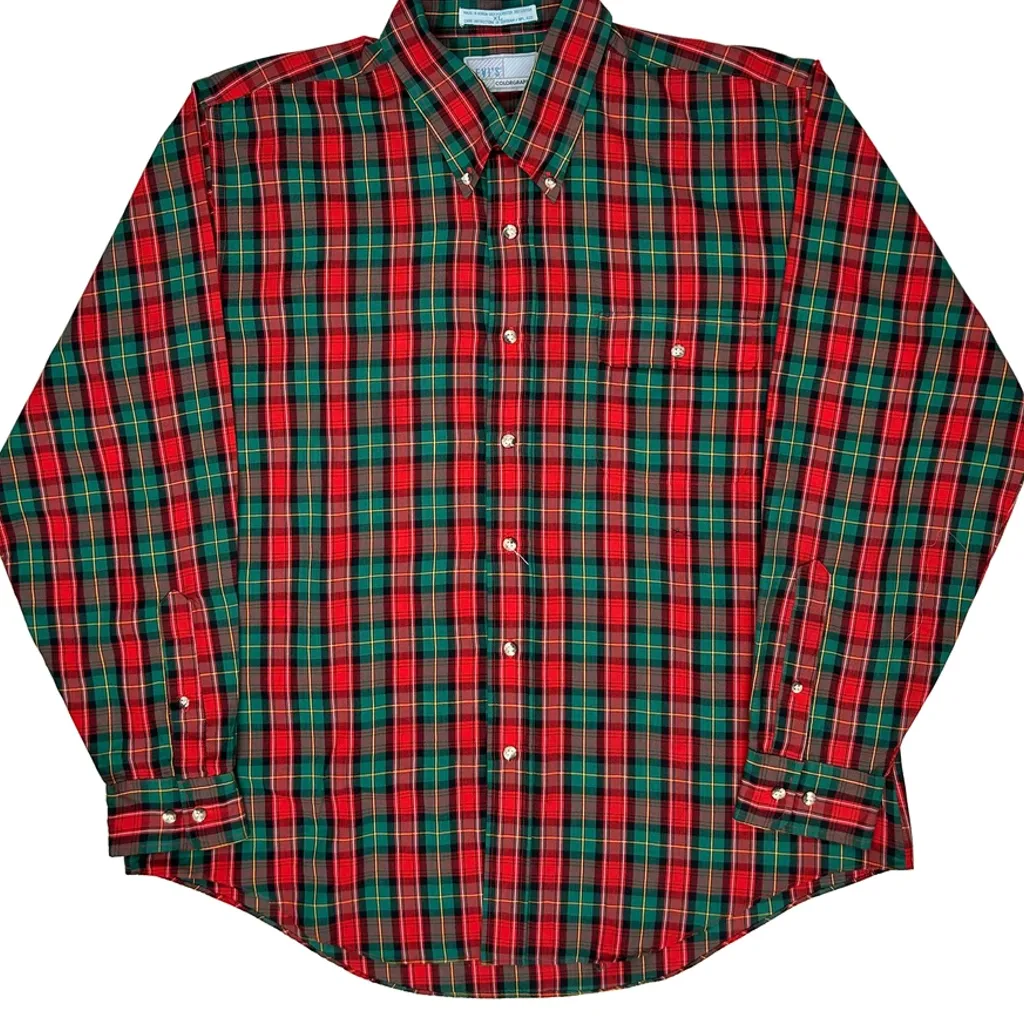 Colorgraphs Levis Checked Shirt - XL Green Polyester Blend - Image 5