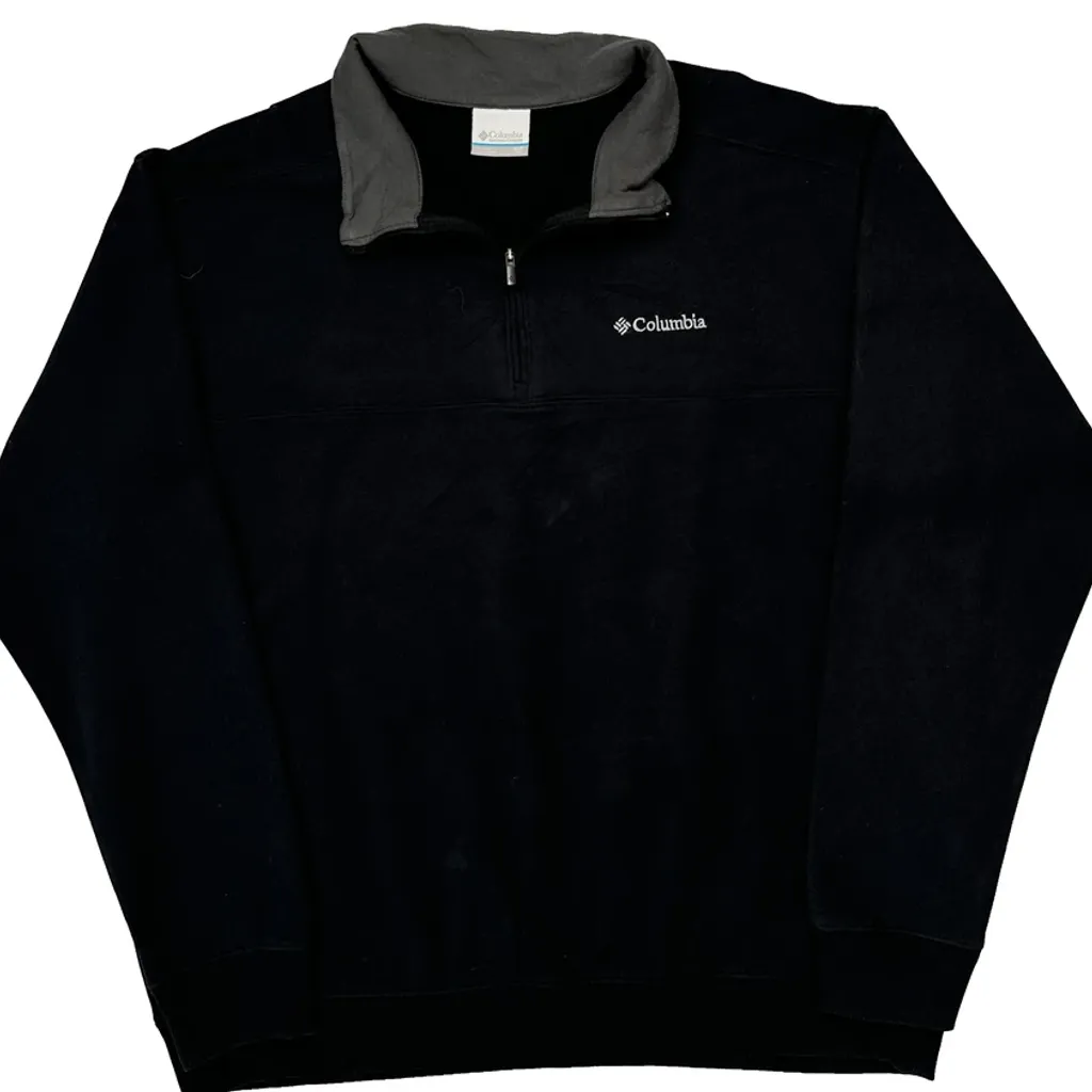 Columbia 1/4 Zip - XL Black Polyester - Image 4
