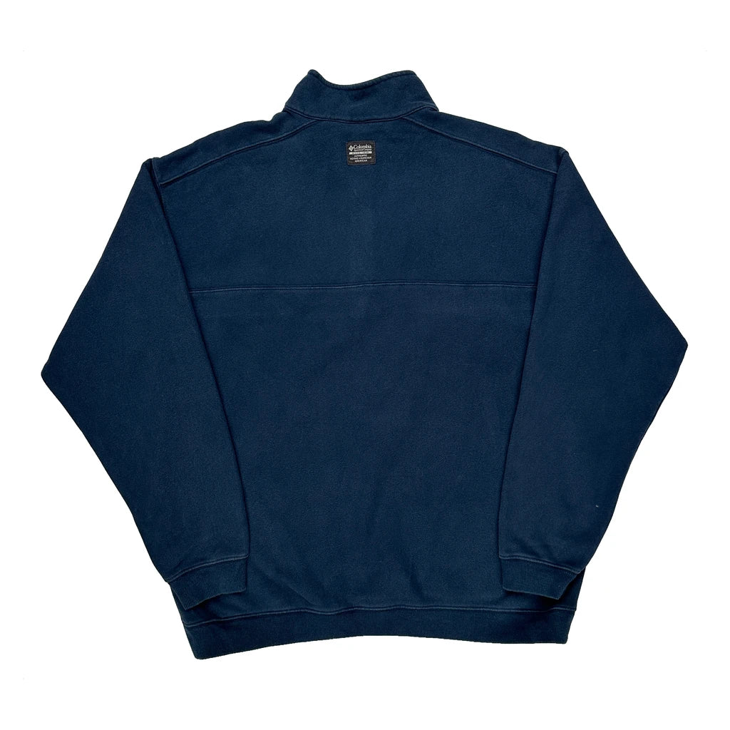 Columbia 1/4 Zip - Large Blue Polyester - Image 2