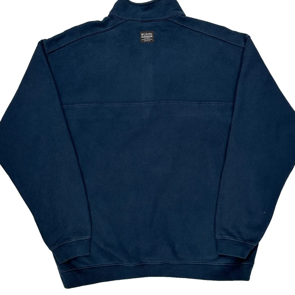 Columbia 1/4 Zip - Large Blue Polyester - Image 7