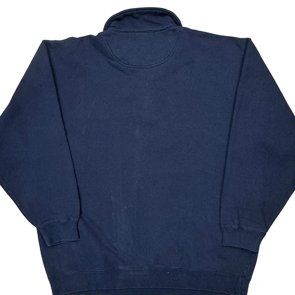 Columbia 1/4 Zip - XL Blue Cotton Blend - Image 7