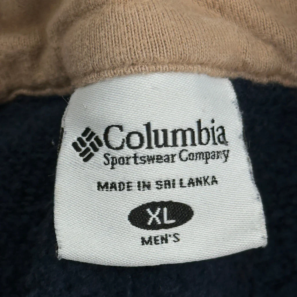 Columbia 1/4 Zip - XL Blue Cotton - Image 3