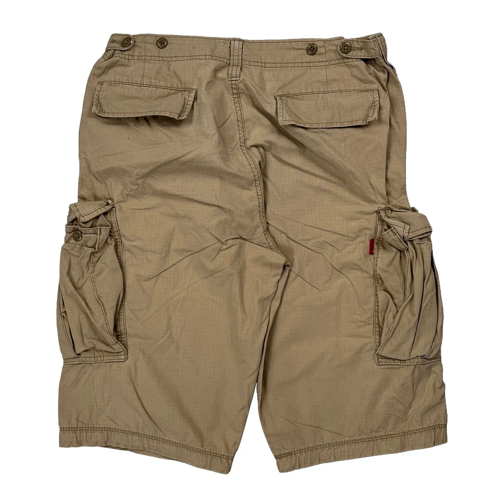 Columbia Cargo Shorts - 30W 11L Beige Cotton