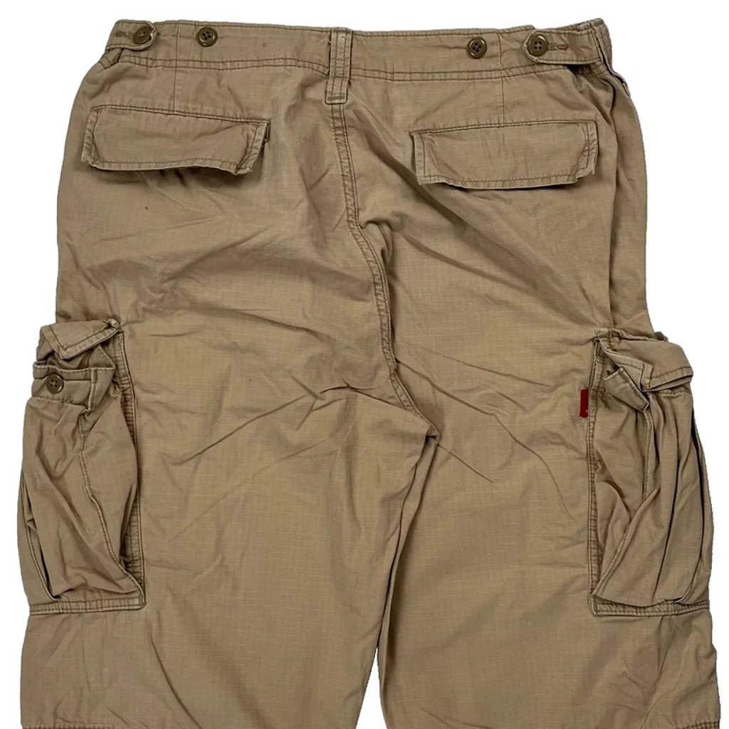 Columbia Cargo Shorts - 30W 11L Beige Cotton - Image 6
