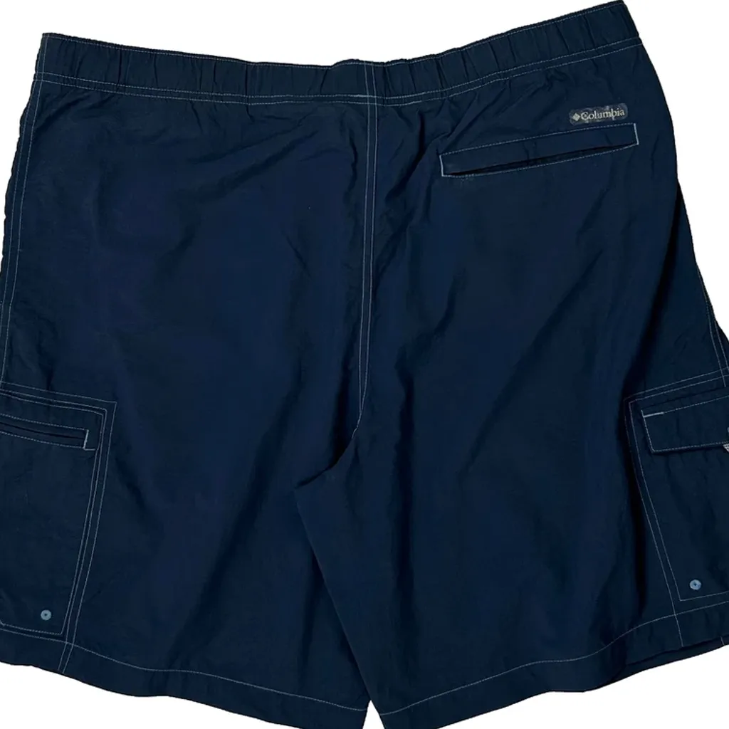 Columbia Cargo Shorts - Large Blue Nylon - Image 6