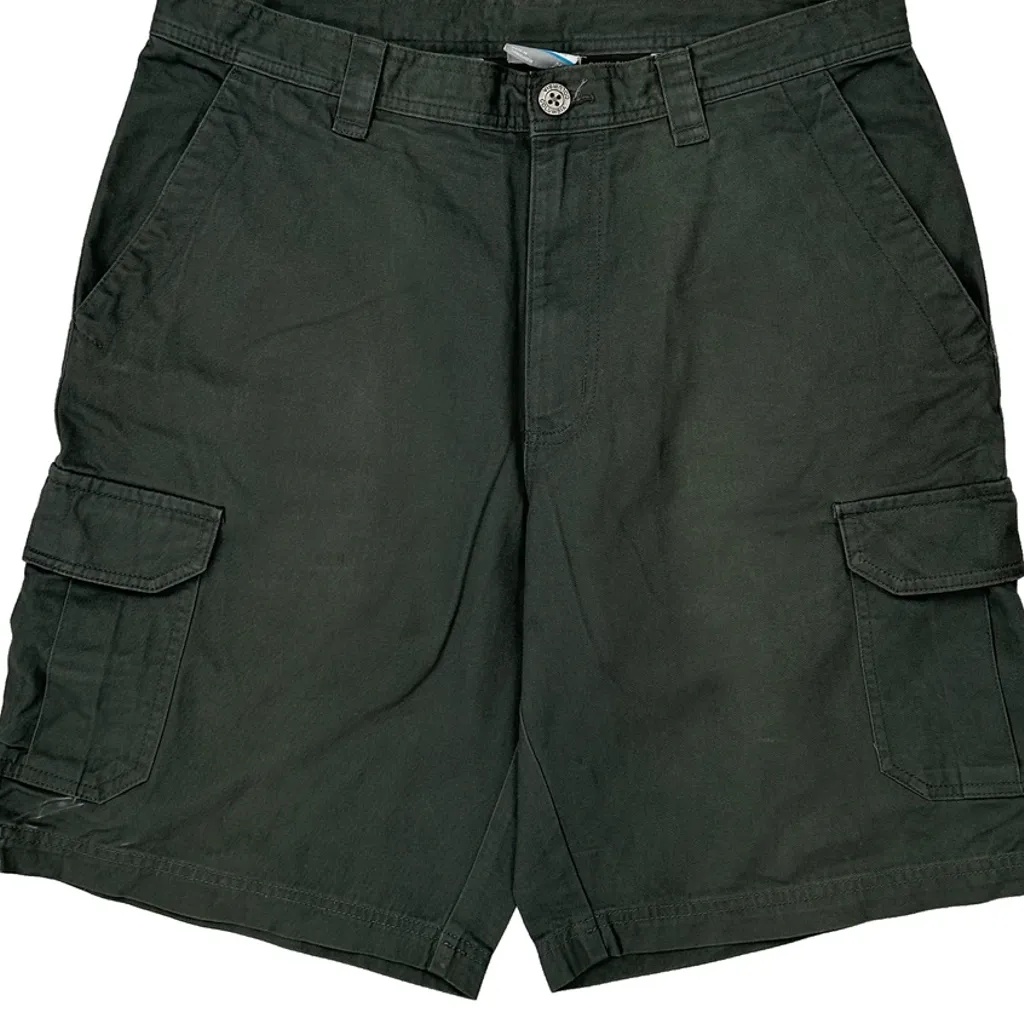 Columbia Cargo Shorts - 34W 11L Green Cotton - Image 10