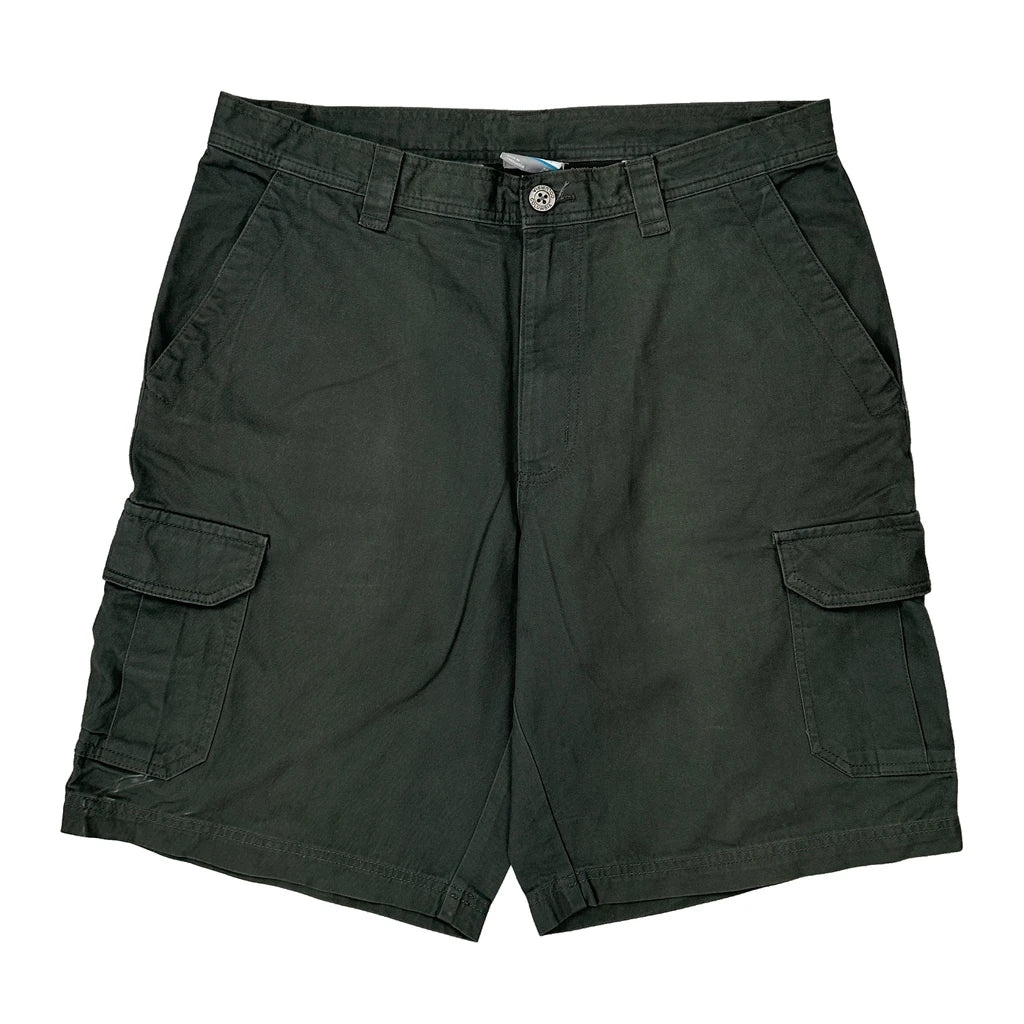 Columbia Cargo Shorts - 34W 11L Green Cotton - Image 2