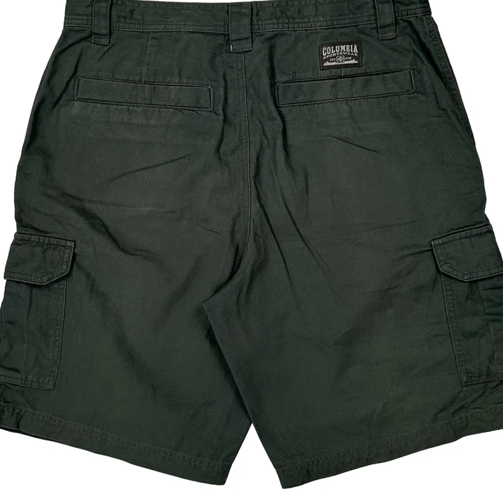 Columbia Cargo Shorts - 34W 11L Green Cotton - Image 7
