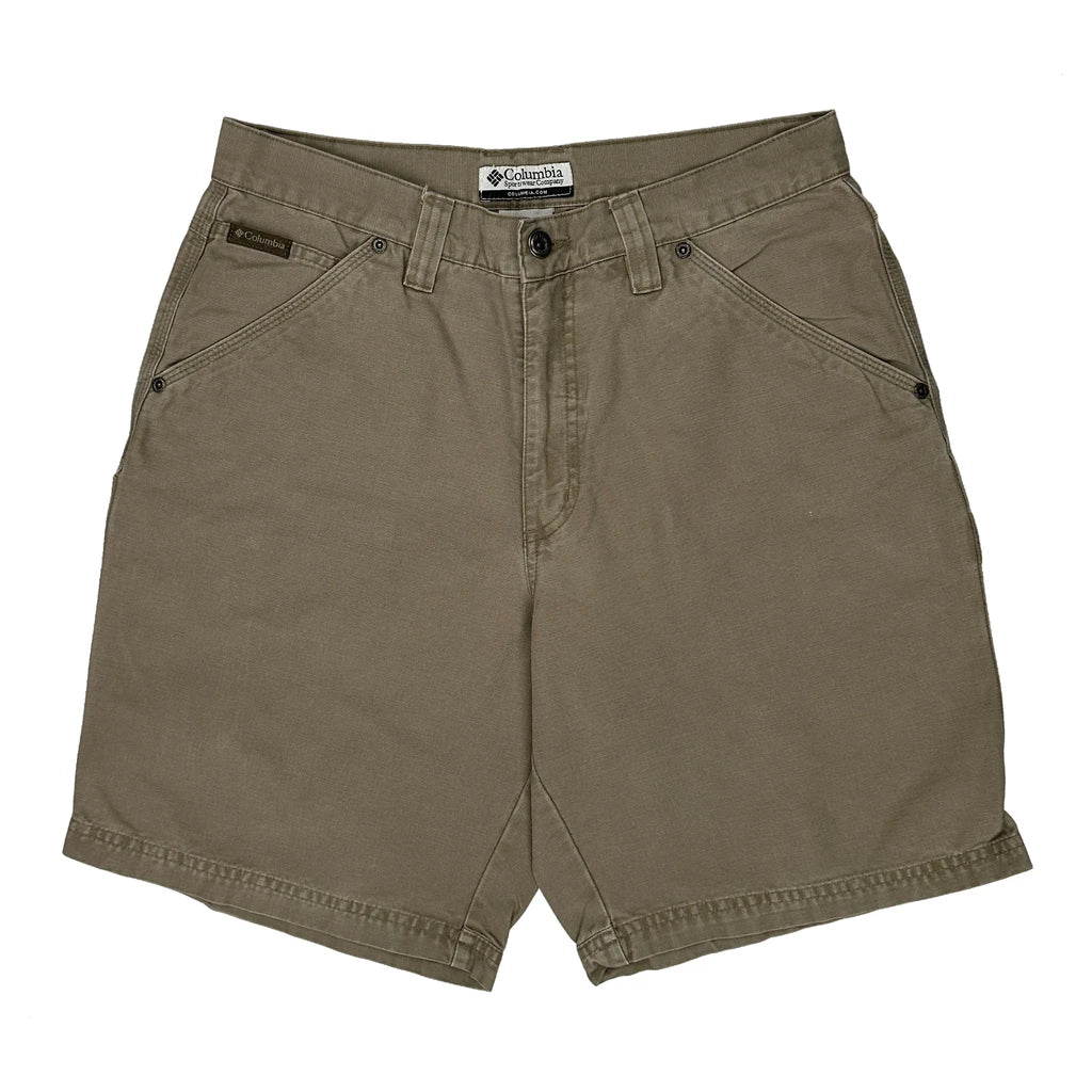 Columbia Cargo Shorts - 32W 9L Khaki Cotton - Image 2