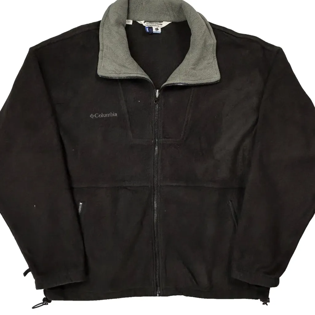 Columbia Fleece Jacket - Large Black Polyester - Image 5
