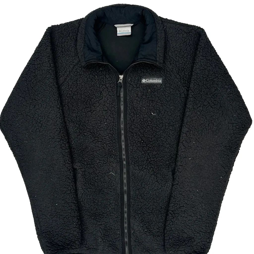Columbia Fleece Jacket - Small Black Polyester - Image 5